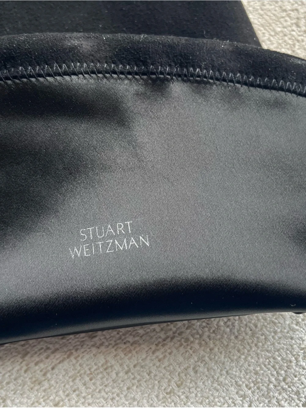 Stuart Weitzman Black Suede Over-the-Knee Heeled Boots